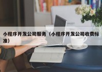 小程序开发公司服务（小程序开发公司收费标准）