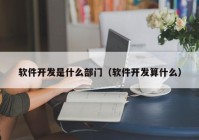 软件开发是什么部门（软件开发算什么）